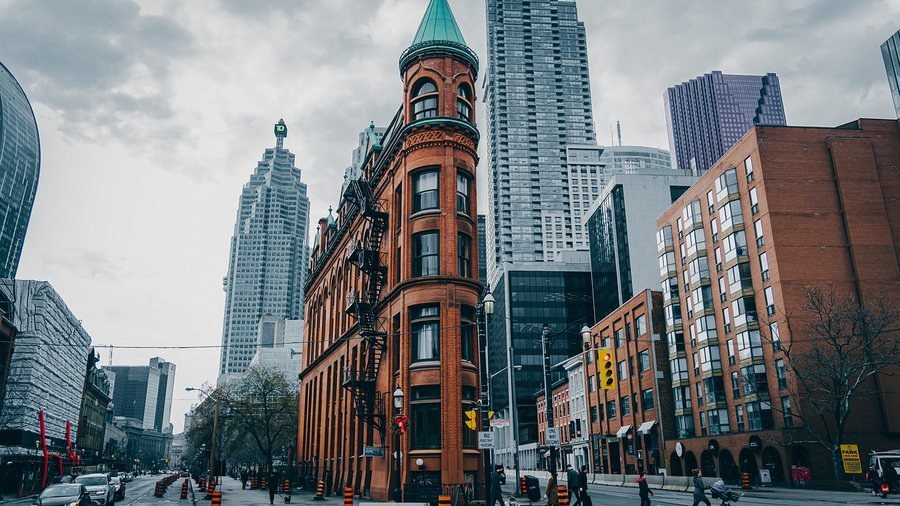 A Canadian city street